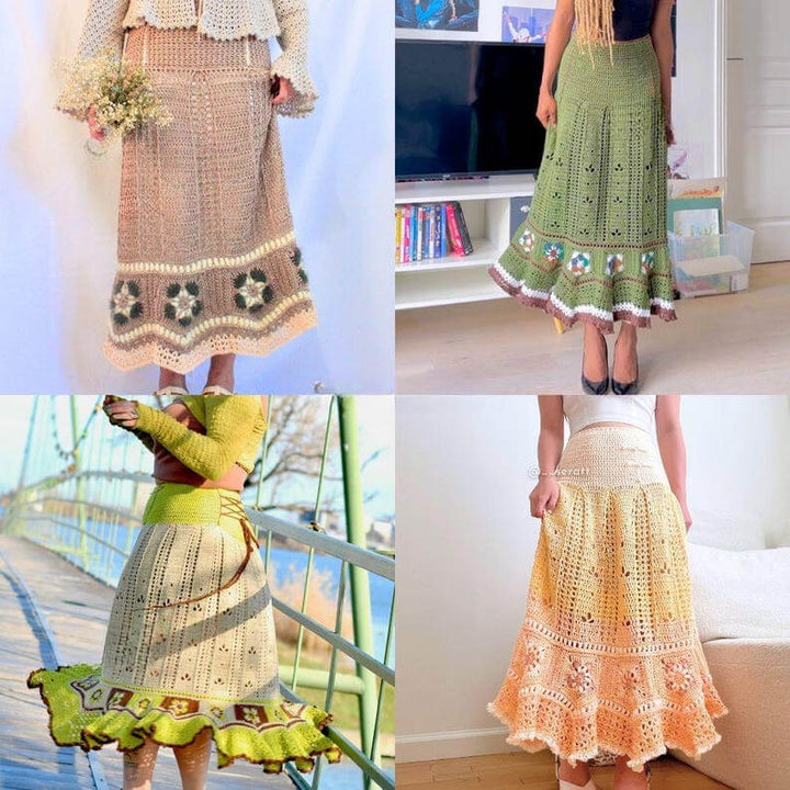 Vivoria skirt Crochet Pattern