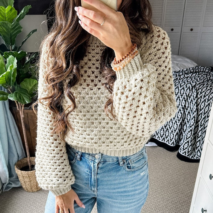 The Meadow Stitch Cardigan crochet pattern