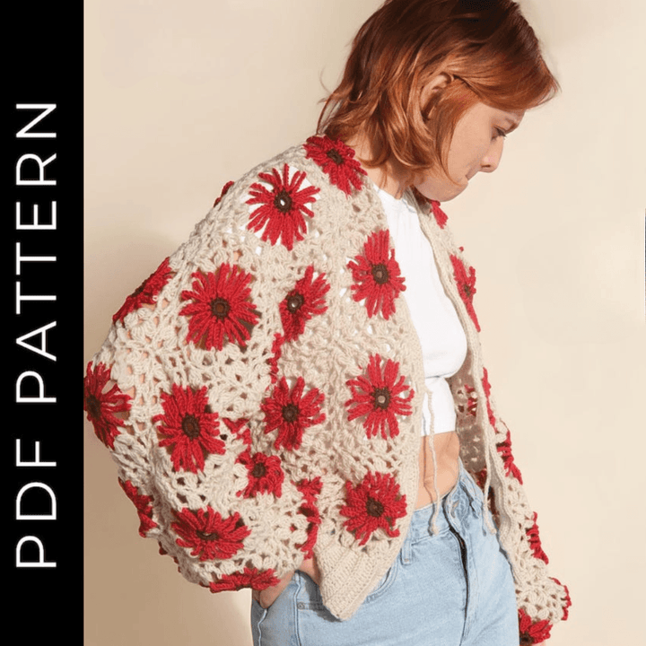 Evessia Granny Square Sweater crochet pattern - video tutorial