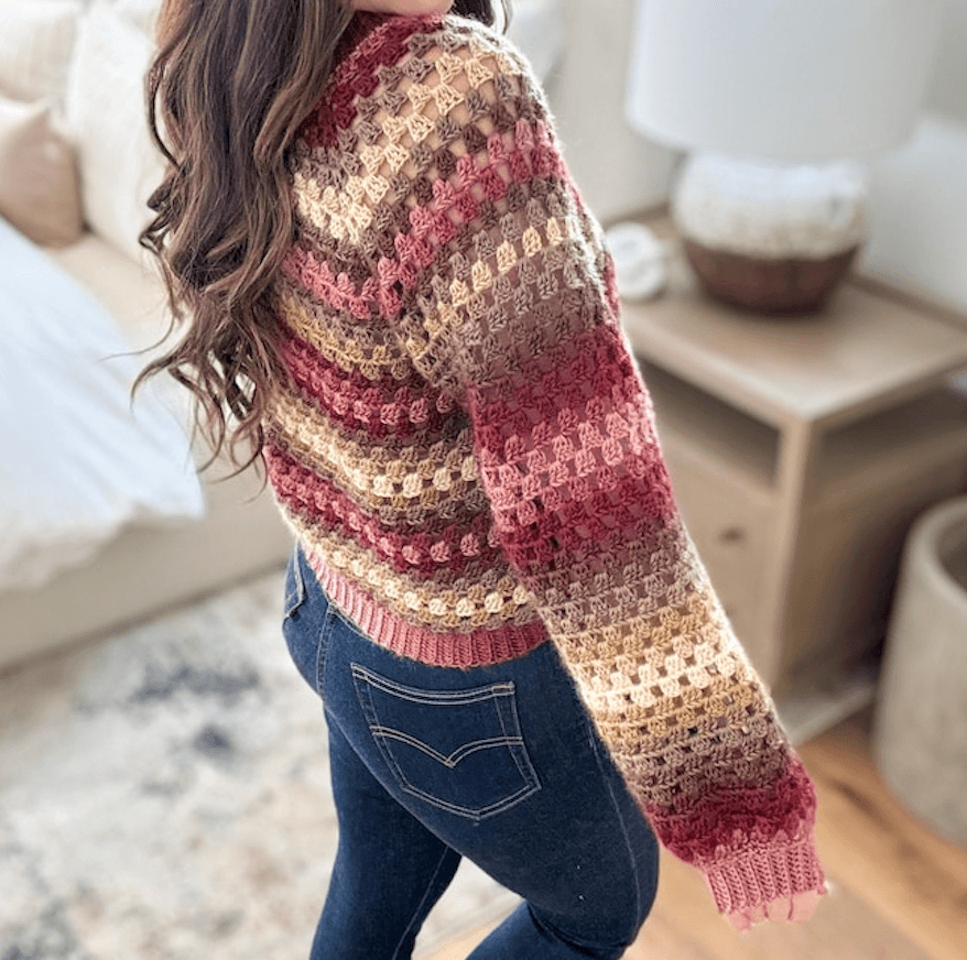 The Meadow Stitch Cardigan crochet pattern