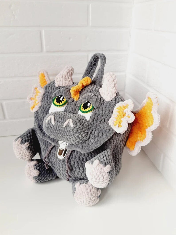 Dragon Baby Backpack - Crochet Pattern